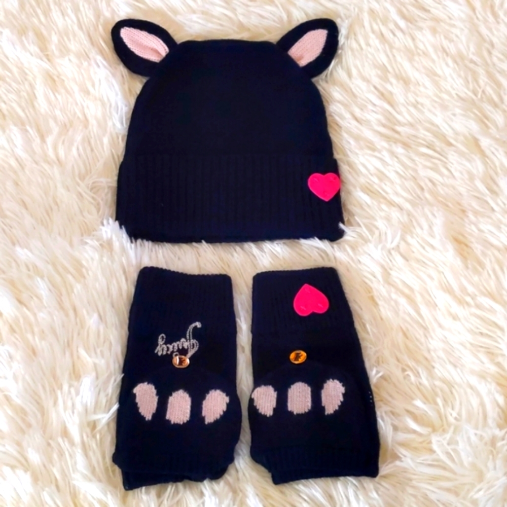 Juicy Couture Hat & Gloves Set